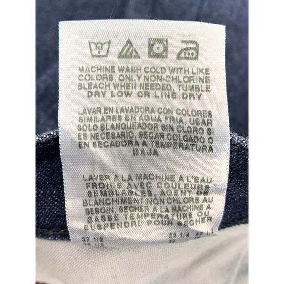 Cabelas Womens 14 R Straight Leg Jeans Red Buffalo Plaid Flannel Lined Denim - Picture 11 of 12